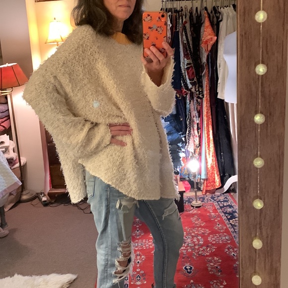 Free People Fuzzy Crewneck Tunic Sweater - Picture 13 of 13